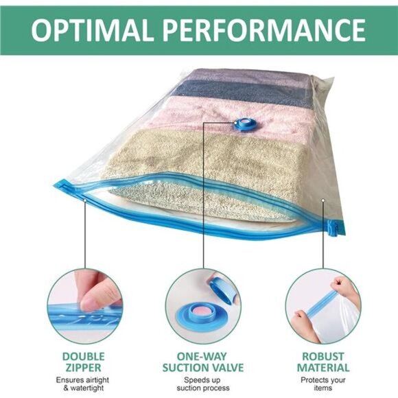 Vacuum Storage Bags with Electric Pump Space Saver for Clothes Blankets Bedding - Picture 6 of 8